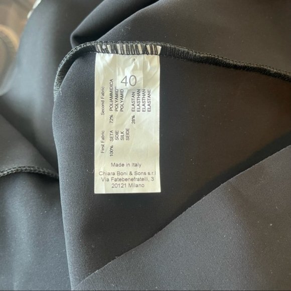 CHIARA BONI Hasana Sheer Leopard Print Organza Peplum Dress Size 40 NWT* - Picture 8 of 8